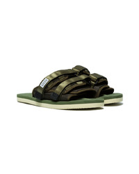 Suicoke Green Moto Sandals