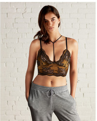 Express Satin Lace Padded Y Front Bralette