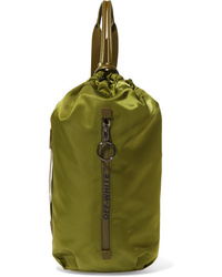 Olive Satin Crossbody Bag