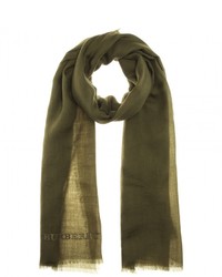 Burberry London Embroidered Cashmere Scarf