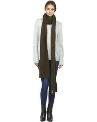 Soia & Kyo Vika Olive Extra Long Knitted Scarf
