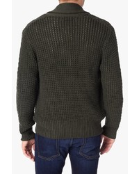7 For All Mankind Shawl Cardigan In Olive