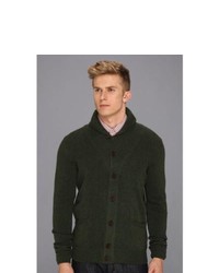 Ben Sherman High Shawl Collar Cardigan Sweater Pirate Green