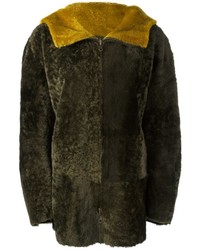 Olive Shearling Coat