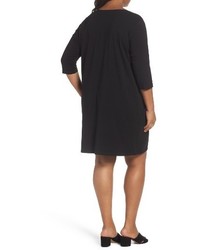 Eileen Fisher Plus Size Organic Cotton Jersey Shift Dress