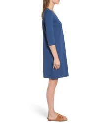 Eileen Fisher Stretch Organic Cotton Jersey Shift Dress