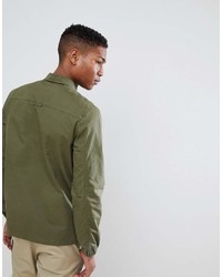 Penfield Blackstone Military Overshirt In Green