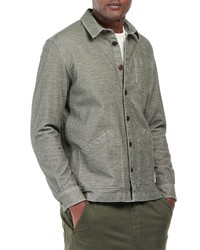 Barbour Carew Button Up Cotton Overshirt In Green At Nordstrom