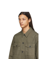 Ps By Paul Smith Khaki Military Shirt Jacket