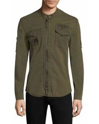 John Varvatos Military Shirt Jacket