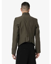 Ann Demeulemeester Single Breasted Buttoned Cotton Jacket