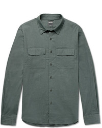 Todd Snyder Brushed Stretch Cotton Twill Shirt