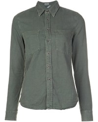 Mother Pocketed Button Down Shirt
