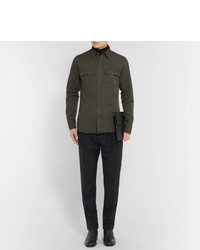 Tom Ford Slim Fit Linen And Cotton Blend Shirt