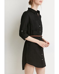Forever 21 Contemporary Belted Shirt Dress