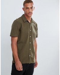 PS Paul Smith Casual Fit Short Sleeve Shirt In Khaki