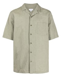 Sunspel Chest Pocket Spread Collar Shirt