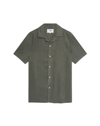 WAX LONDON Didcot Short Sleeve Button Up Camp Shirt