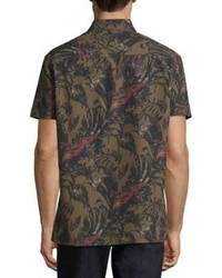 Salvatore Ferragamo Foliage Short Sleeve Shirt