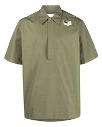 Jil Sander Logo Patch Short Sleeve Shirt