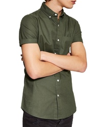 Topman Muscle Fit Oxford Shirt