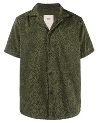 OAS Company Patterned Jacquard Short Sleeve Shirt