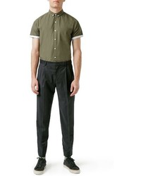 Topman Slim Fit Short Sleeve Shirt