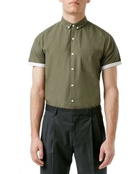 Topman Slim Fit Short Sleeve Shirt