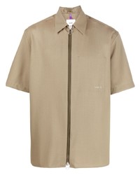 Oamc Zip Up Short Sleeve Shirt