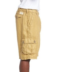 Lucky Brand Herringbone Linen Cargo Shorts
