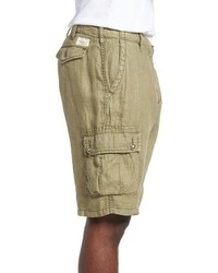 Lucky Brand Herringbone Linen Cargo Shorts