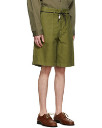 Marni Khaki Cotton Shorts