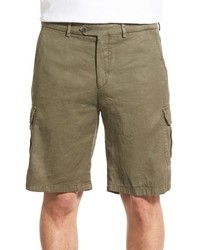 Peter Millar Linen Blend Cargo Shorts