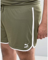 Puma Plus Retro Mesh Shorts In Green To Asos