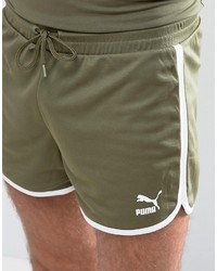 Puma Retro Mesh Shorts In Green To Asos