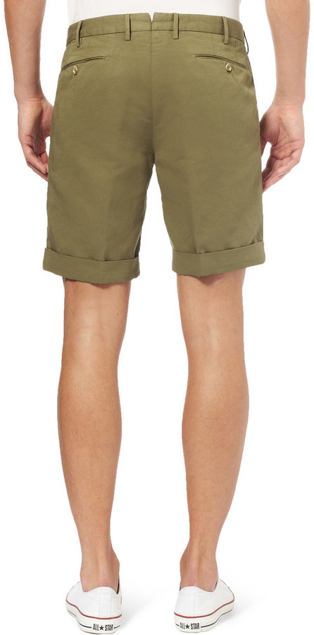 Oliveto cotton-blend shorts