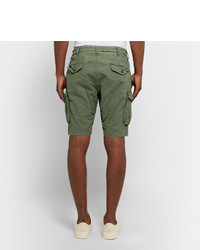 Beams Slim Fit Washed Cotton Cargo Shorts