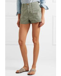 Madewell Stretch Cotton Twill Shorts Green