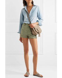 Madewell Stretch Cotton Twill Shorts Green