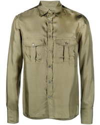 73 London Long Sleeve Silk Shirt