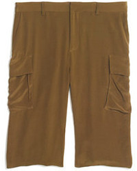 Madewell Silk Cargo Shorts