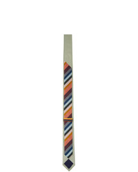 Paul Smith Green Twill Stripe Tie