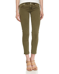 Hudson Collin Cropped Jeans Olive
