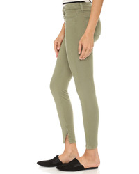 J Brand Mid Rise Crop With Ankle Zip