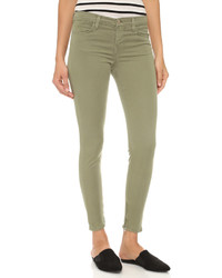 J Brand Mid Rise Crop With Ankle Zip