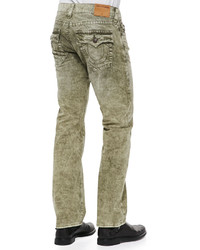 True Religion Ricky Green Marbled Jeans