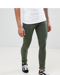 ASOS DESIGN Tall Super Skinny Jeans In Green