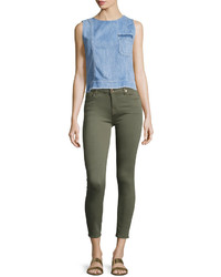7 For All Mankind The Ankle Skinny Coated Jeans