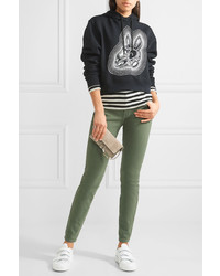 The Great The Skinny Skinny Mid Rise Jeans Army Green