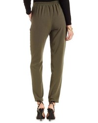Charlotte Russe Pleated Skinny Trousers
